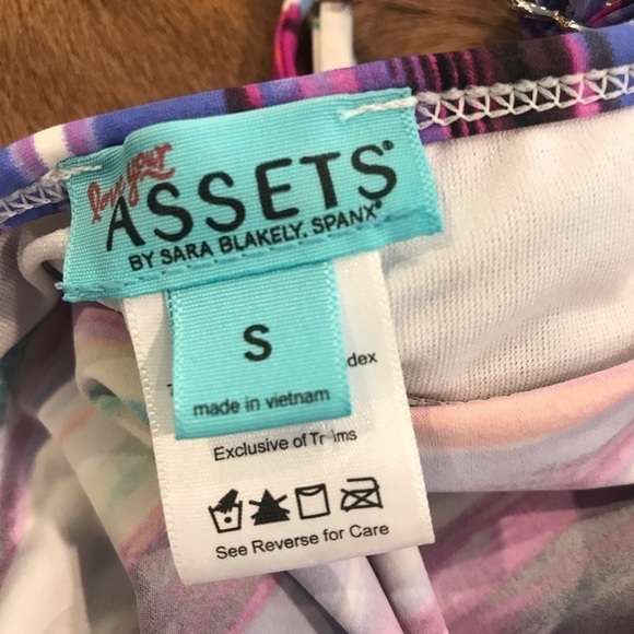 Love your Assets Spanx Rauched Tankini Top Small - Picture 4 of 8